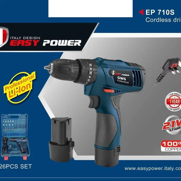 دریل شارژی ایزی پاور مدل Ep 710s